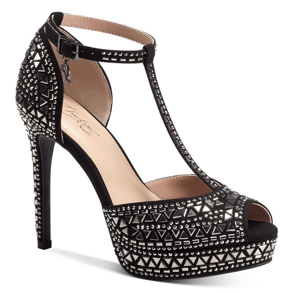 Black Thalia Sodi Women's Chace Embellished Platform Pumps - Picture 2 of 10